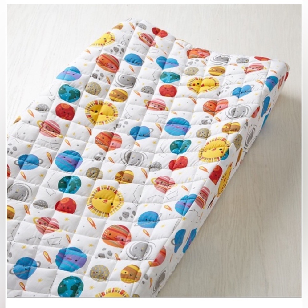 Crate&Barrel diaper changing pad cover (solar system/ planets)